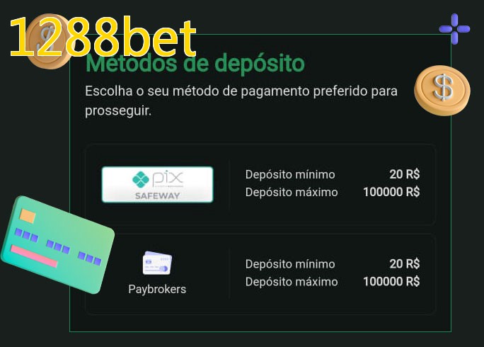 O cassino 1288betbet oferece uma grande variedade de métodos de pagamento