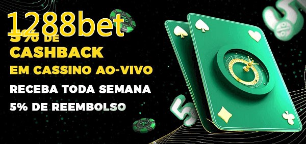 Promoções do cassino ao Vivo 1288bet